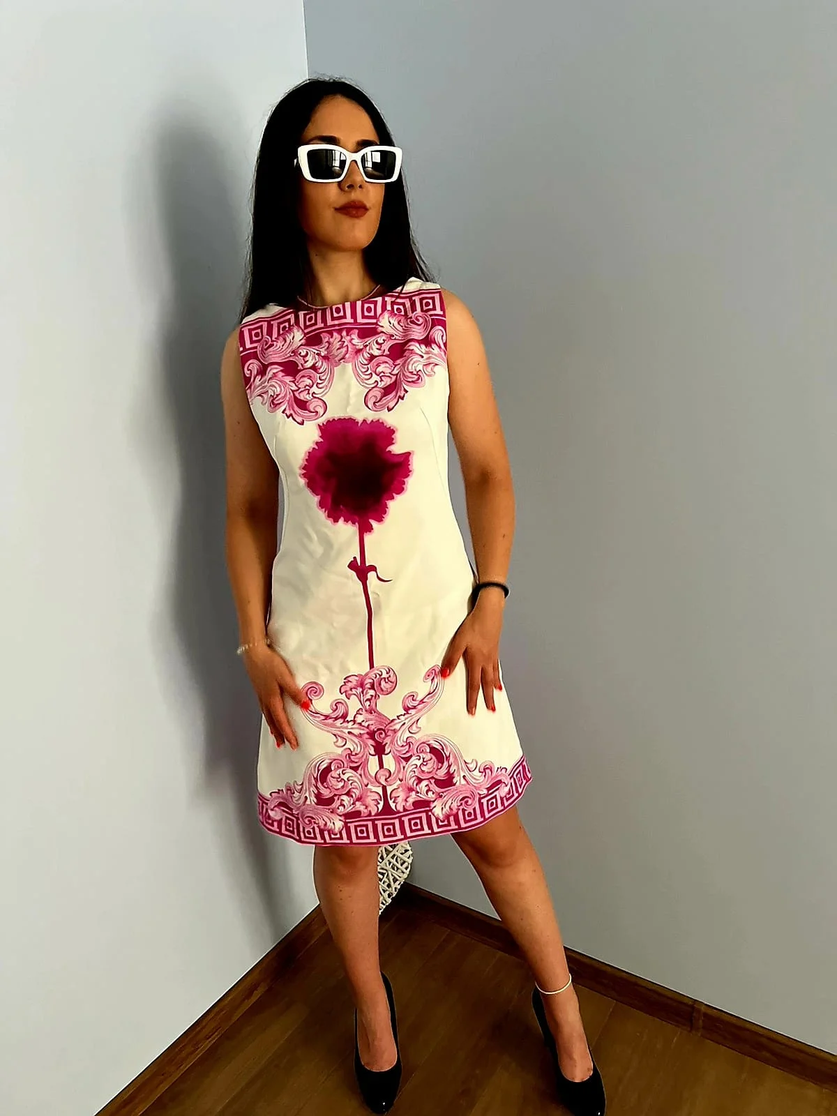 Рокля Rozalii - италиянски стреч розов - Рокли Мари-Крис